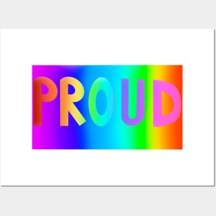 Gay and Proud - LGBTQ Pride Love - gift idea Posters and Art